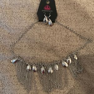 Paparazzi necklace and earring set